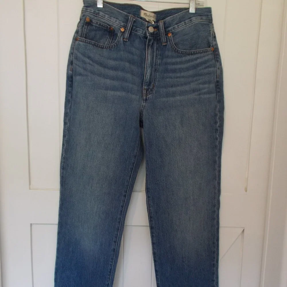 Madewell Relaxed Denim Jeans High Rise‎ Medium Wash Women's Size 27 100% Cotton